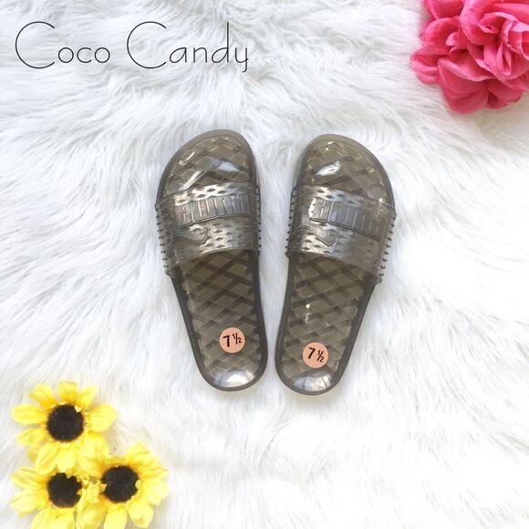 🆕Puma Fenty By Rihanna Black Jelly Slide Sandals - Picture 5 of 8